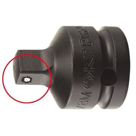 KT PRO 1/2" Drive Impact Adapter 3/8M x 1/2"F W D5483P